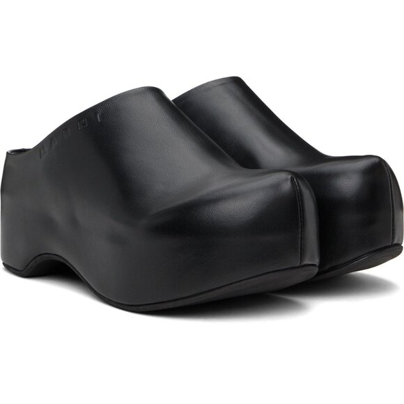 Marni Chunky Sabot Platform Clog in Black 36 New with Box Womens Loafer Shoes - Picture 1 of 16